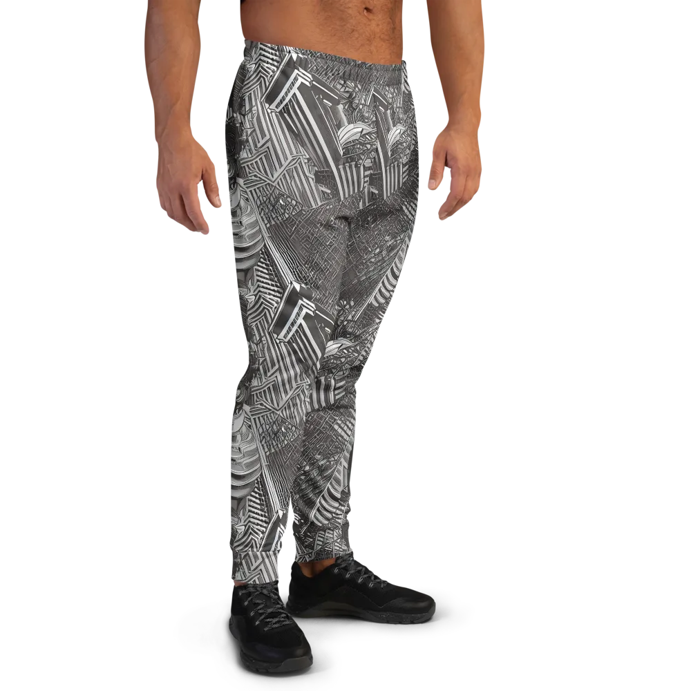 Piranesi's Web on Men's Joggers — Right