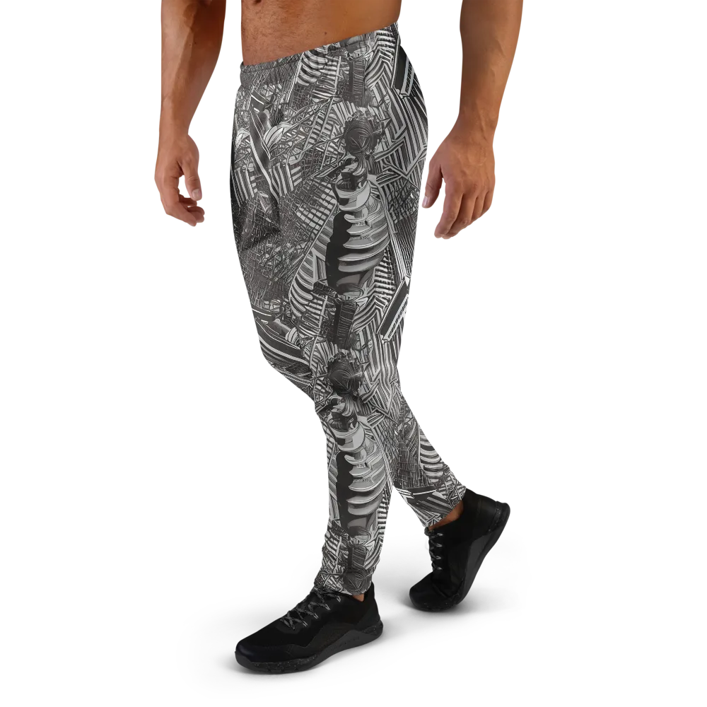 Piranesi's Web on Men's Joggers — Left