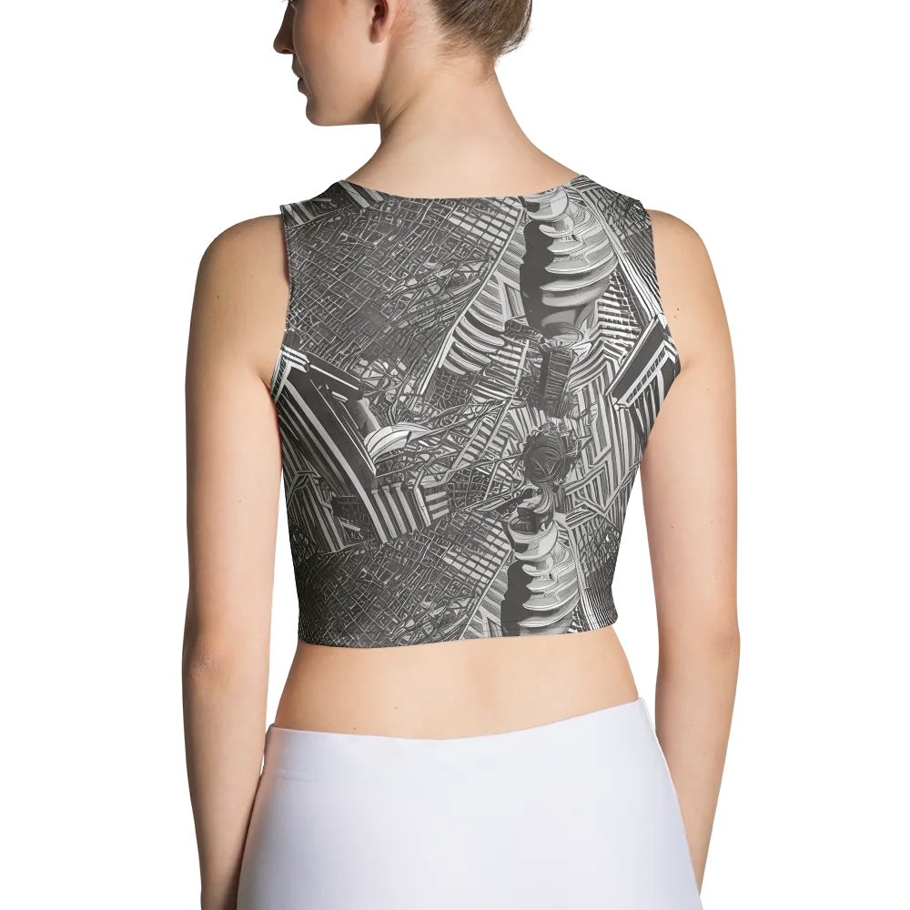 Piranesi's Web on Crop Top — Back