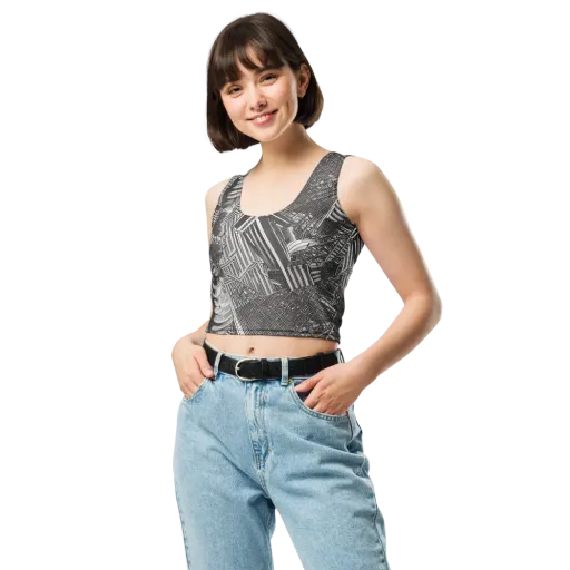 Piranesi's Web on a Crop Top