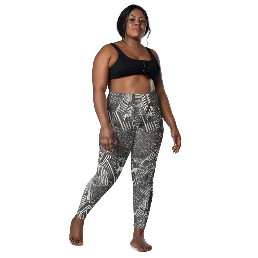 Piranesi's Web on Leggings with Pockets — Front
