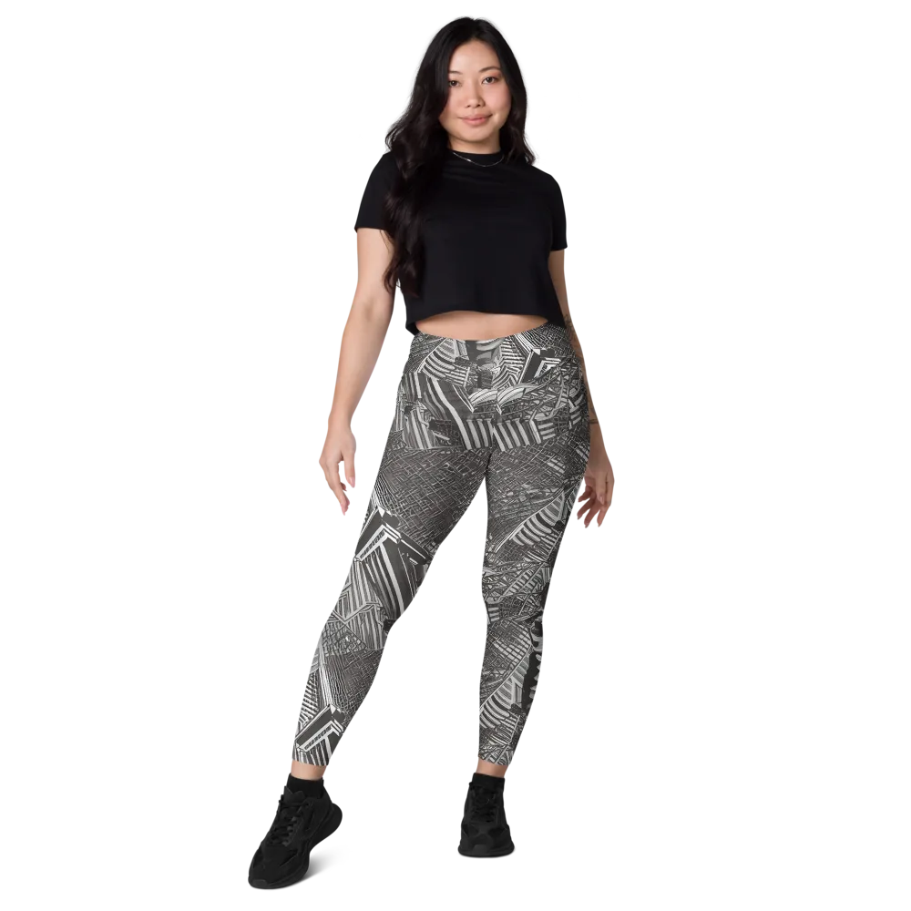 Piranesi's Web on Leggings with Pockets — Front