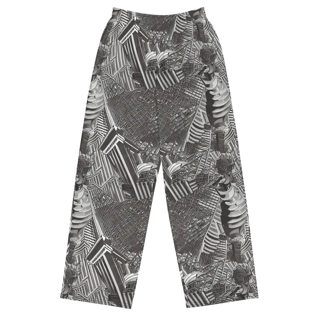 Piranesi's Web on Wide-Leg Pants — Front
