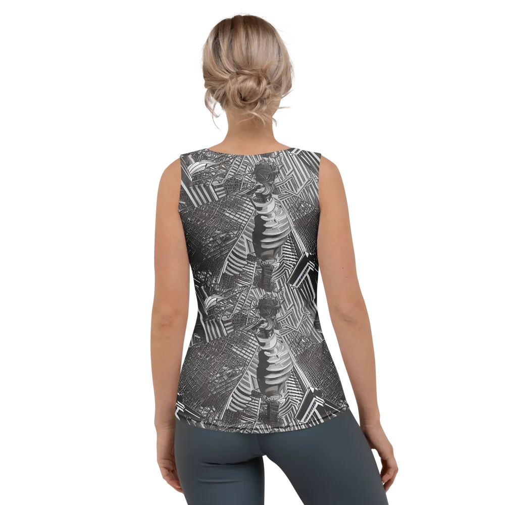 Piranesi's Web on Women's Tank Top — Back