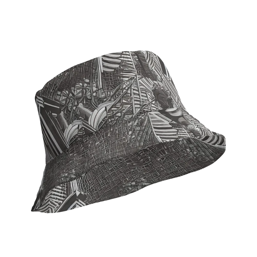 Piranesi's Web on Reversible Bucket Hat — Product details Outside