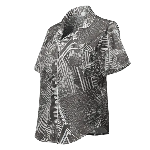 Piranesi's Web on a Women's Short Sleeve Pajama Top