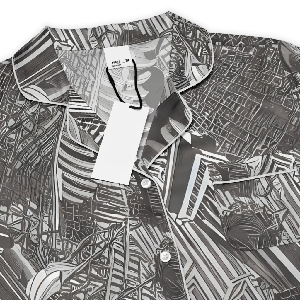 Piranesi's Web on Women's Short Sleeve Pajama Top — Product details