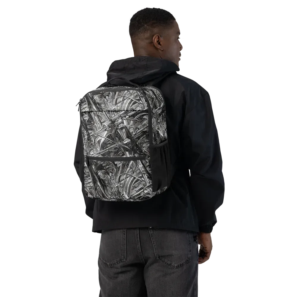 Gothic Whirlwind on Utility Backpack — Back