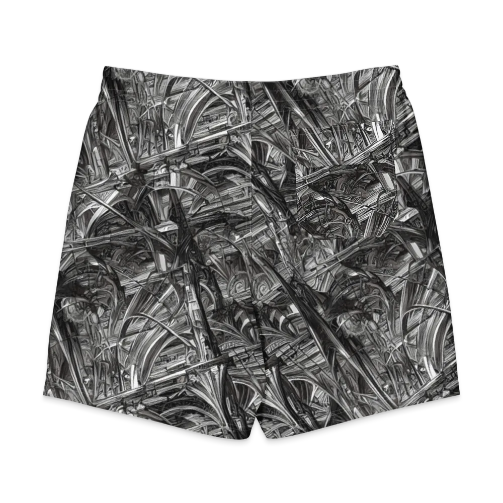 Gothic Whirlwind on Men's Board Shorts — Back