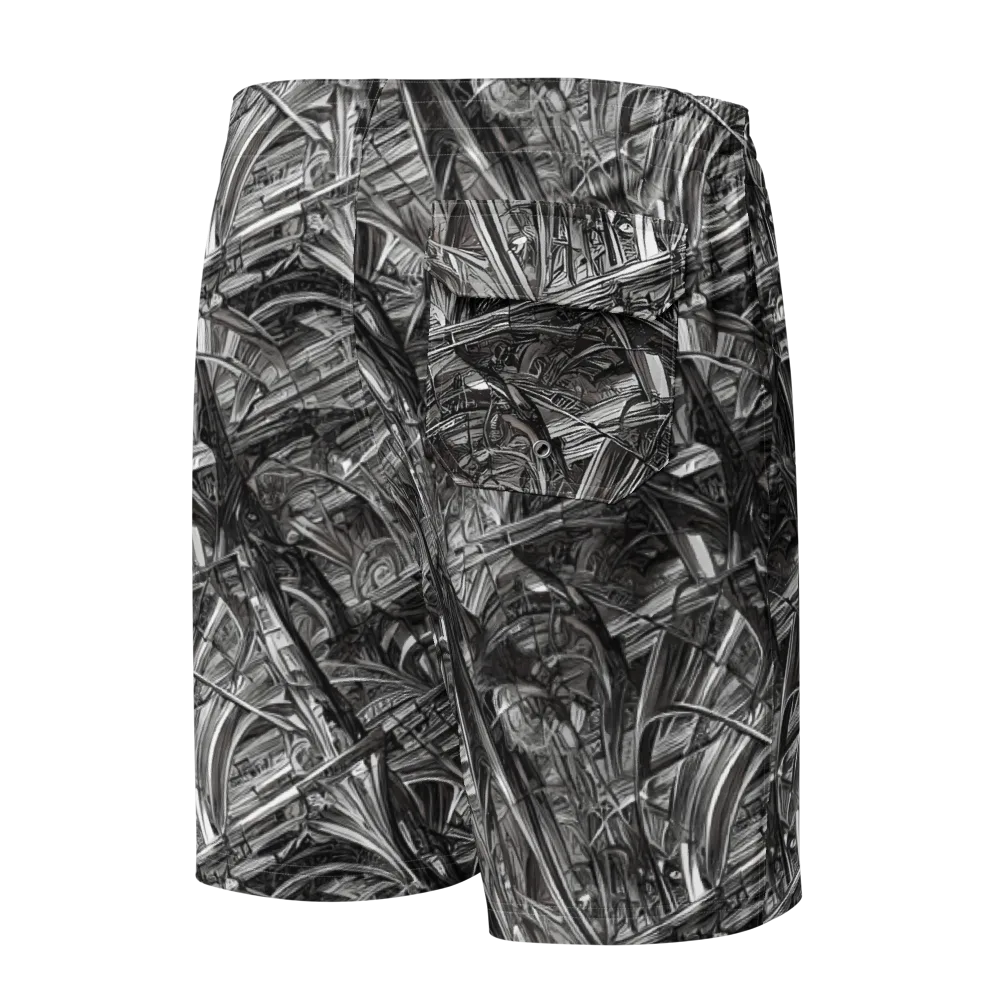 Gothic Whirlwind on Men's Board Shorts — Back