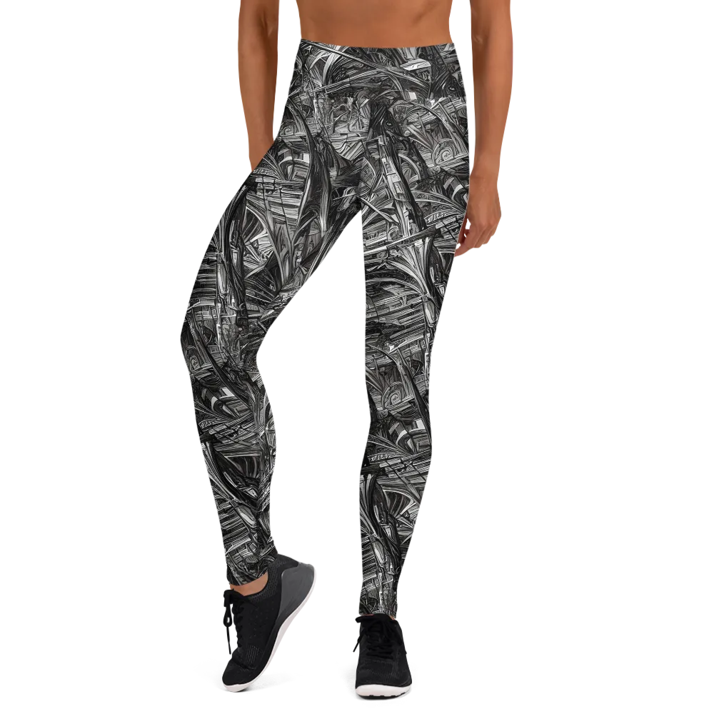 Gothic Whirlwind on Yoga Leggings — Front