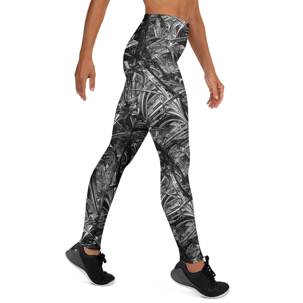 Gothic Whirlwind on Yoga Leggings — Right