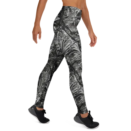 Gothic Whirlwind on a Yoga Leggings