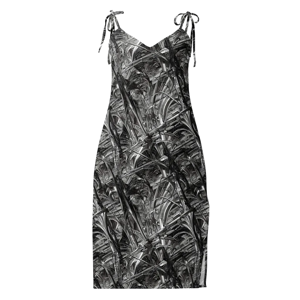 Gothic Whirlwind on Slip Dress — Front