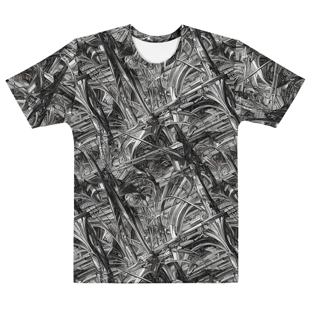 Gothic Whirlwind on Men's Cotton Crew Neck T-Shirt — Front