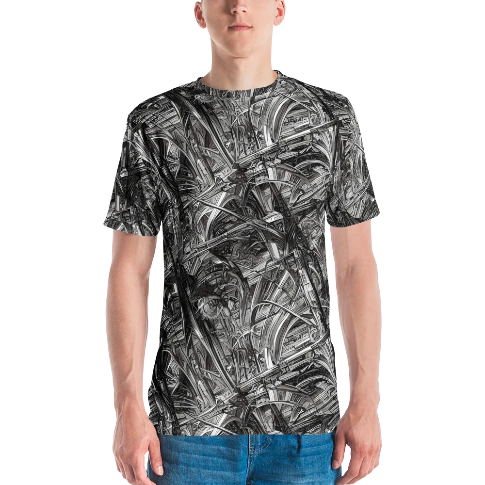 Gothic Whirlwind on Men's Crew Neck T-Shirt — Front