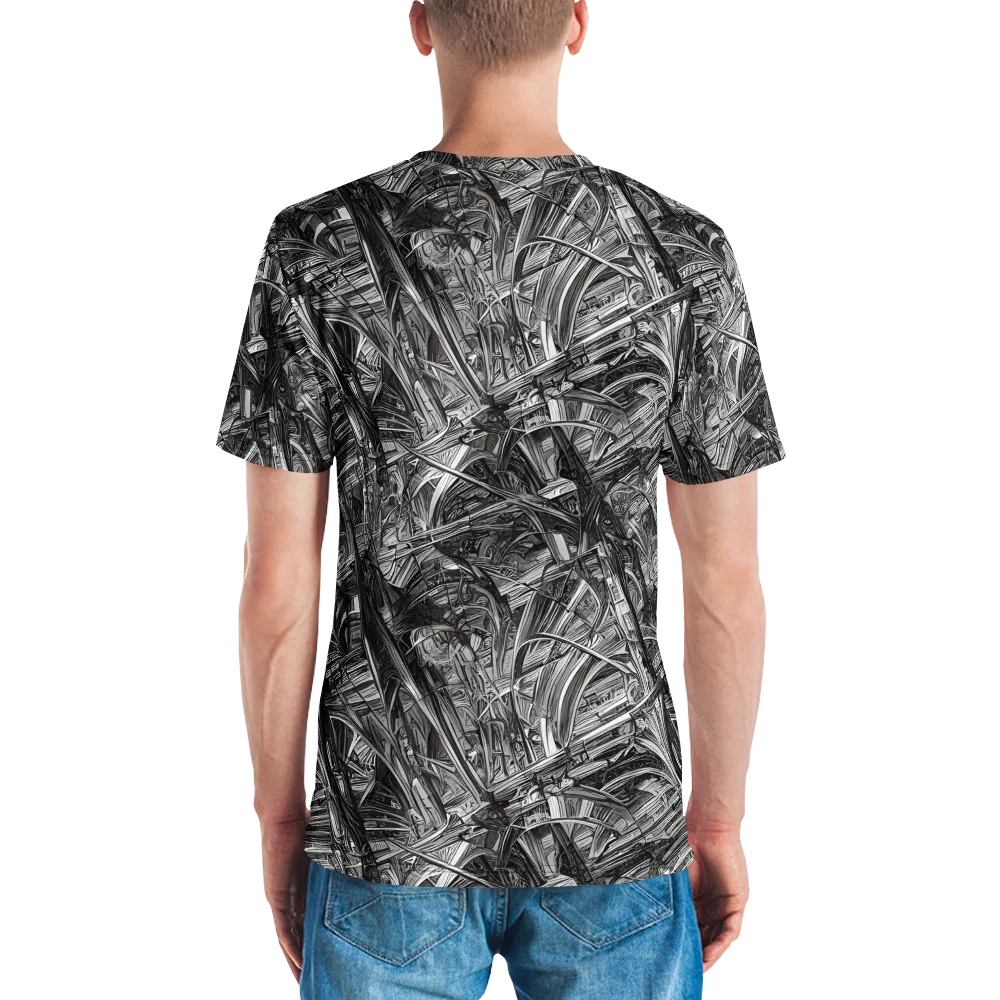 Gothic Whirlwind on Men's Crew Neck T-Shirt — Back