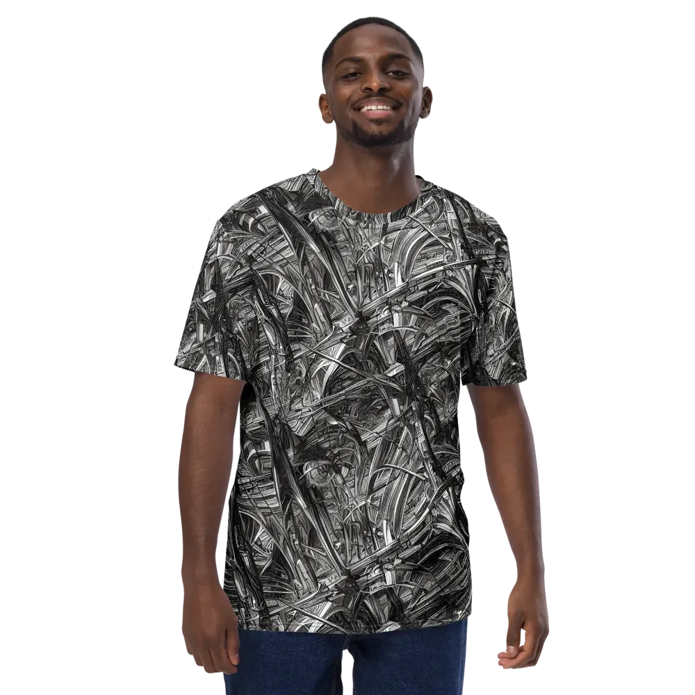 Gothic Whirlwind on Men's Crew Neck T-Shirt — Front