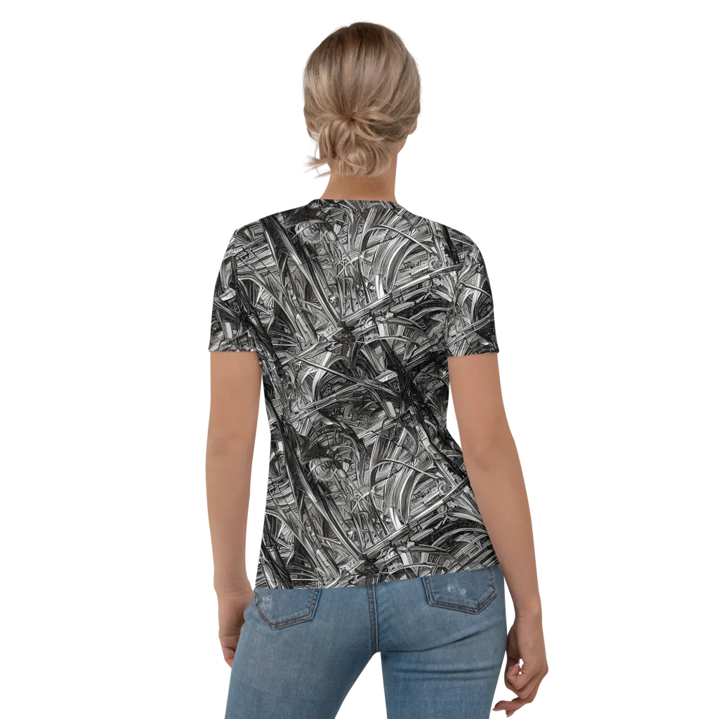 Gothic Whirlwind on Women's Crew Neck T-Shirt — Back
