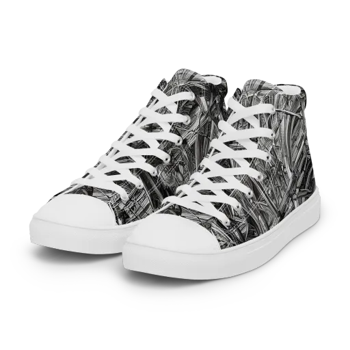 Gothic Whirlwind on a Women's High Top Canvas Shoes
