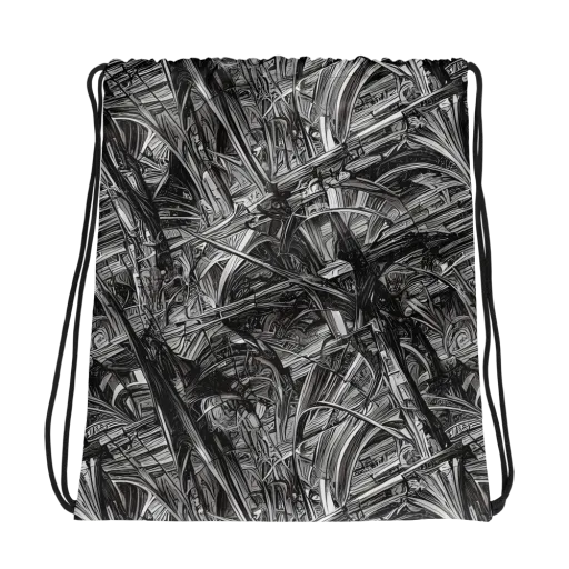Gothic Whirlwind on a Drawstring Bag