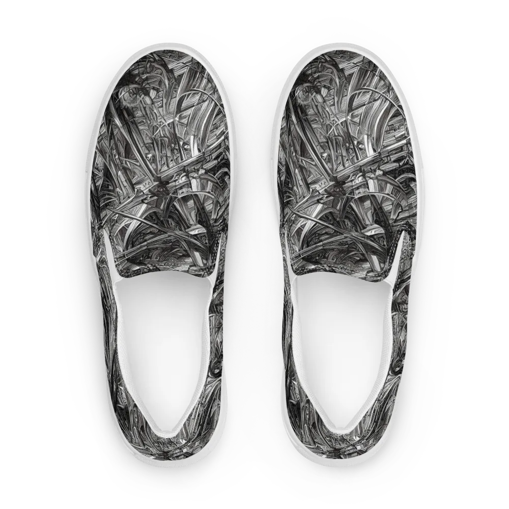 Gothic Whirlwind on Women's Slip-On Canvas Shoes — Front