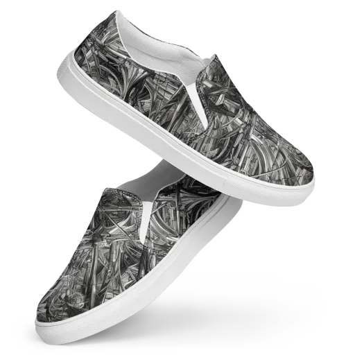 Gothic Whirlwind on a Women's Slip-On Canvas Shoes
