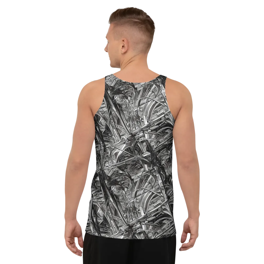 Gothic Whirlwind on Men's Tank Top — Back