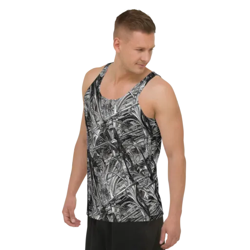 Gothic Whirlwind on a Men's Tank Top
