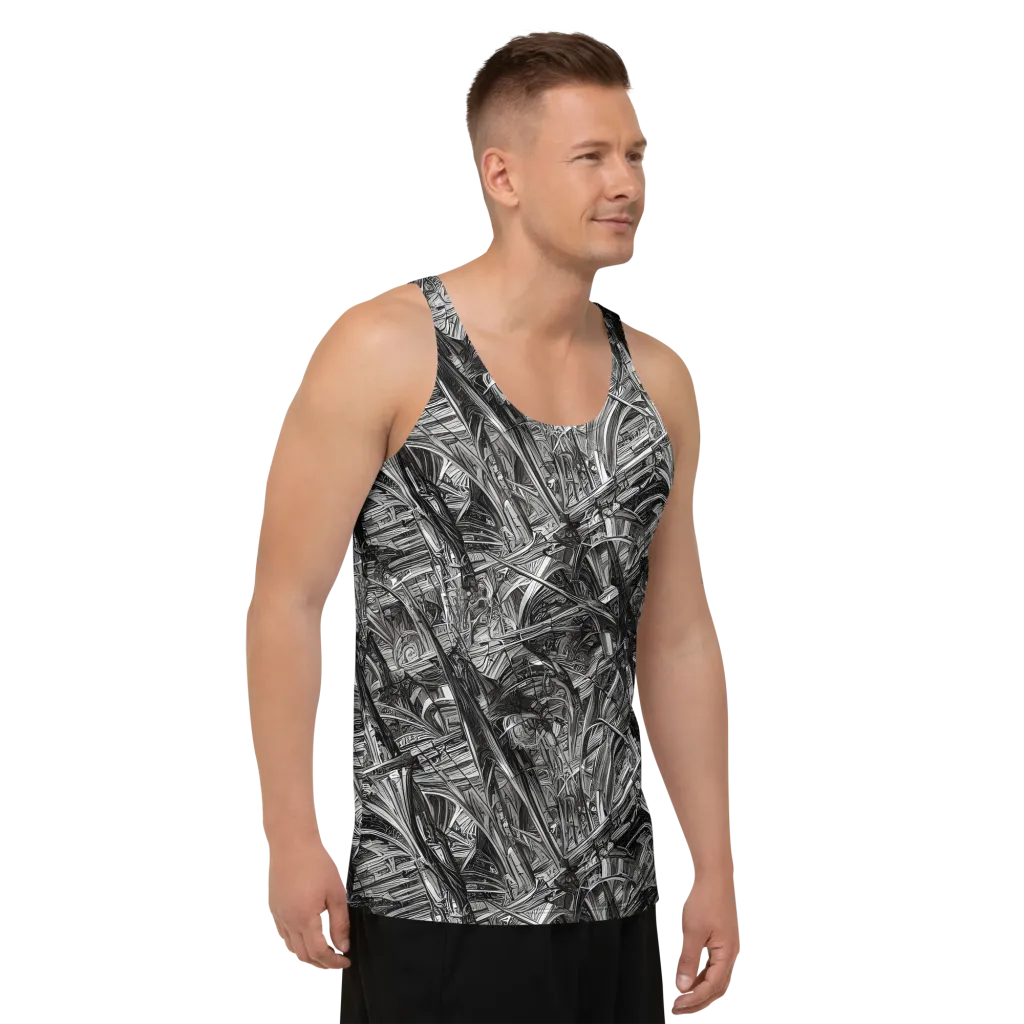 Gothic Whirlwind on Men's Tank Top — Right Front