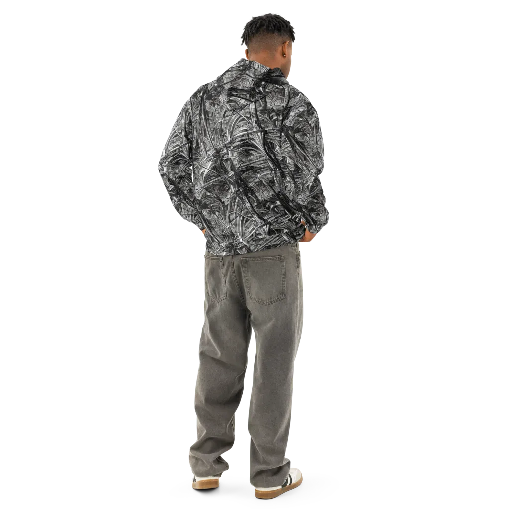 Gothic Whirlwind on Cotton Hoodie — Back