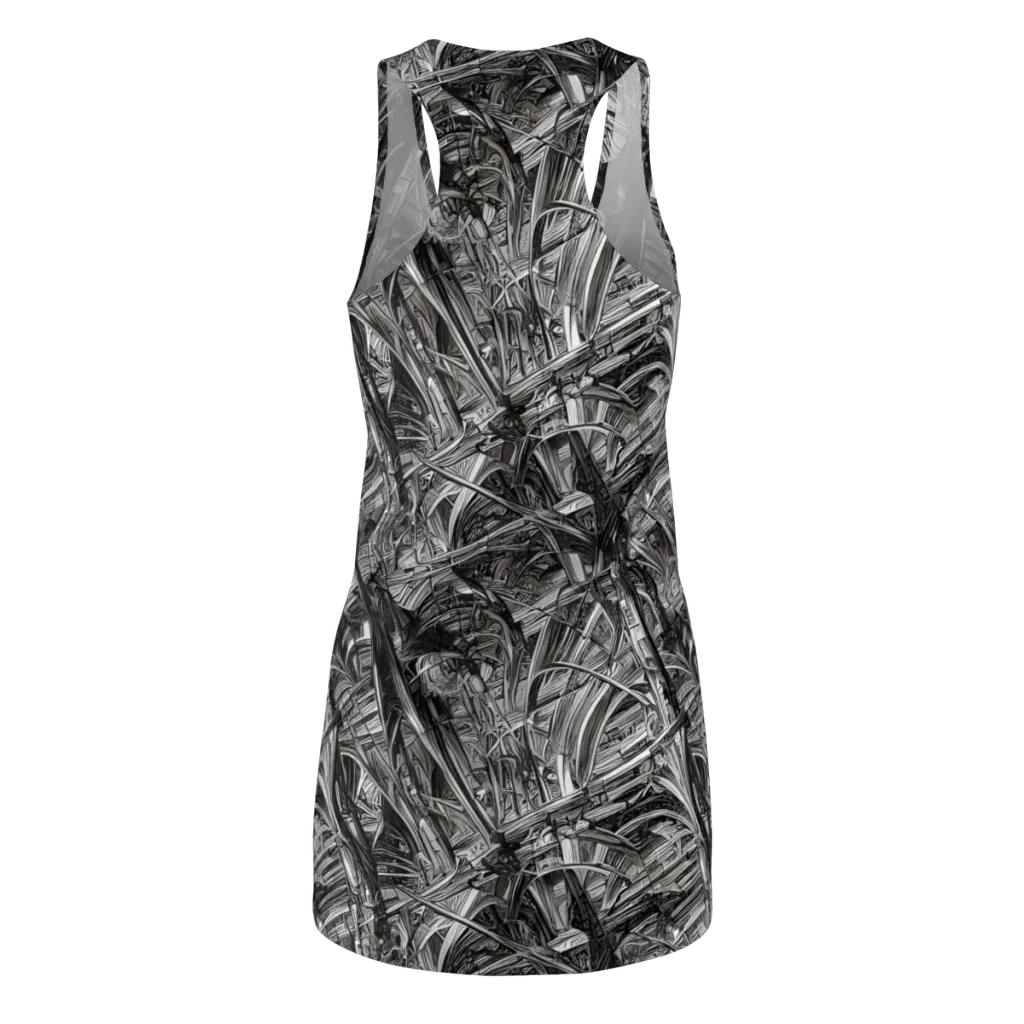 Gothic Whirlwind on Racerback Dress — Back