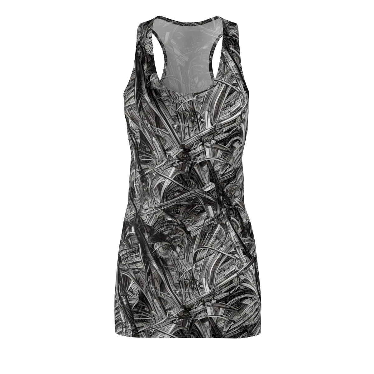 Gothic Whirlwind on Racerback Dress — Front