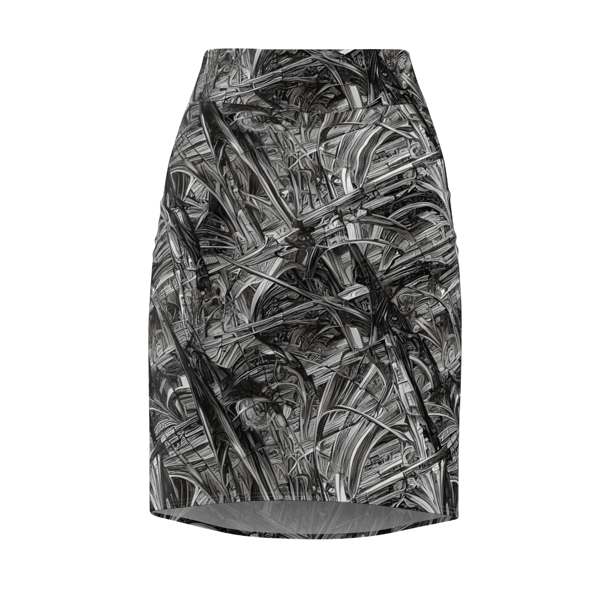 Gothic Whirlwind on Pencil Skirt — Front