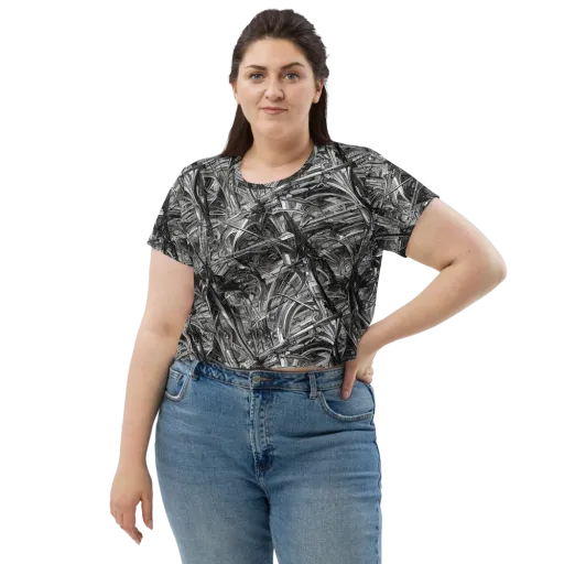 Gothic Whirlwind on a Crop Tee