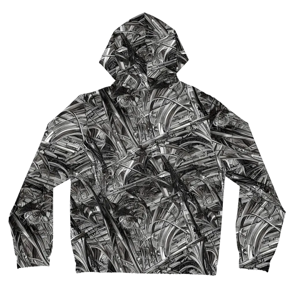 Gothic Whirlwind on Women's Full-Zip Hoodie — Back
