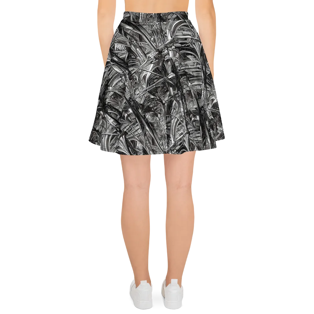 Gothic Whirlwind on Skater Skirt — Back