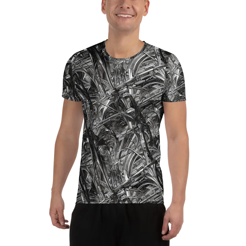 Gothic Whirlwind on Men's Athletic T-Shirt — Front