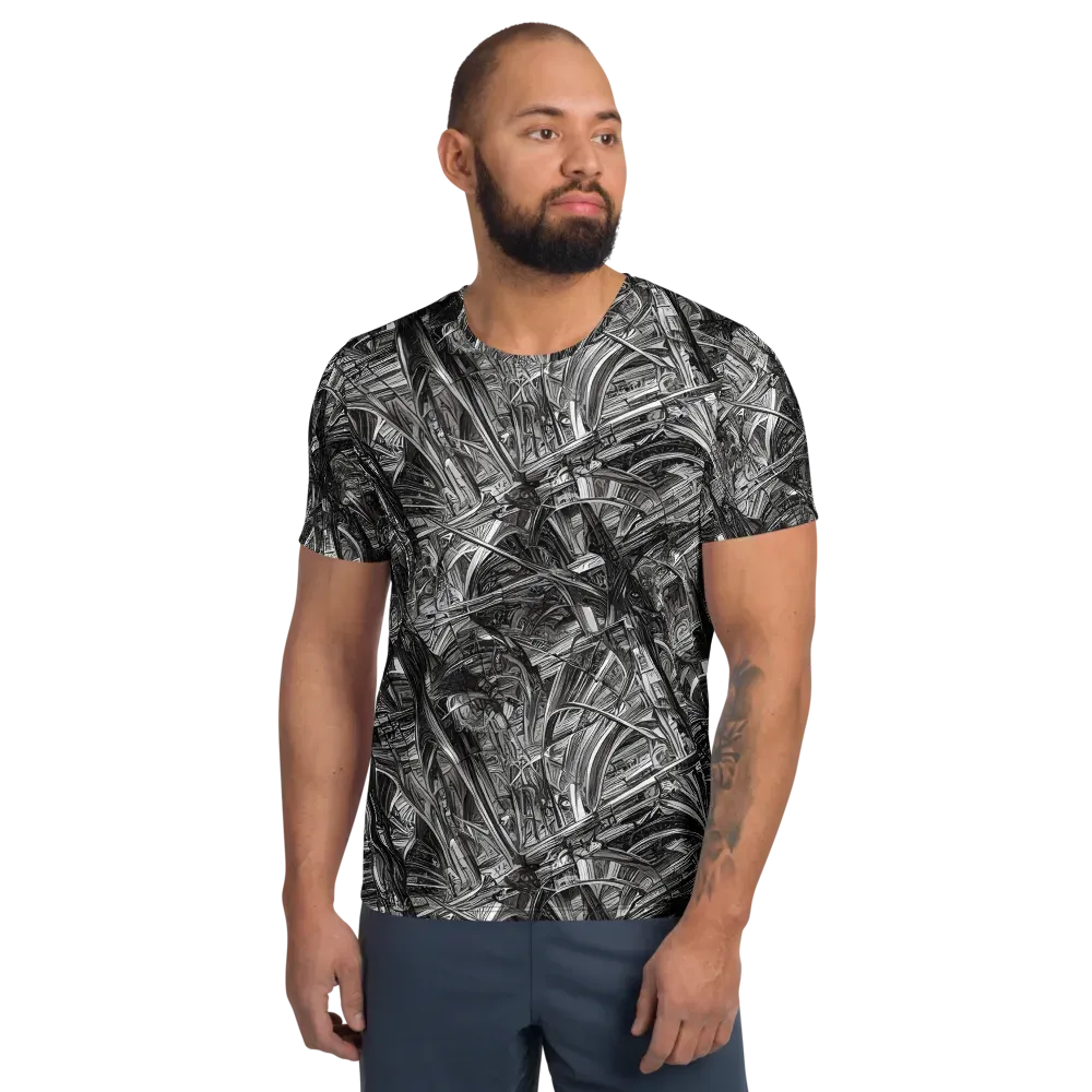 Gothic Whirlwind on Men's Athletic T-Shirt — Front