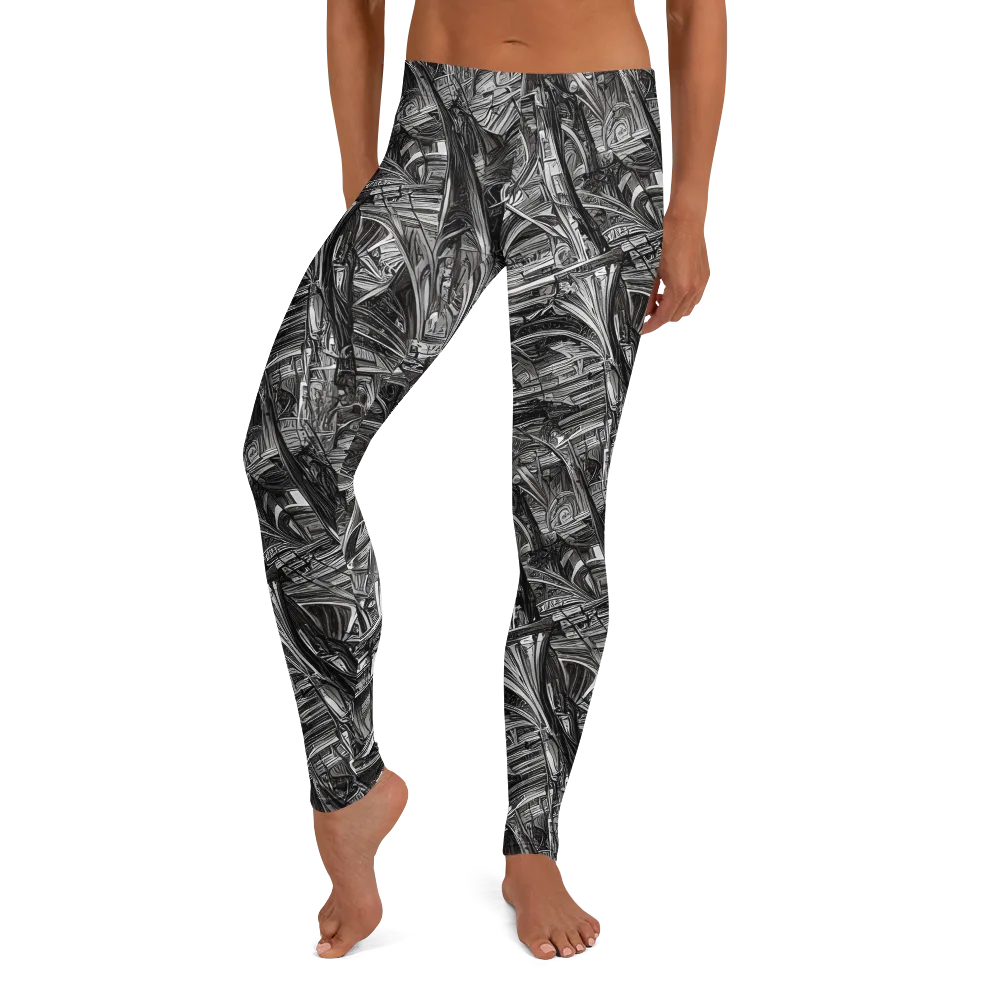 Gothic Whirlwind on Leggings — Front