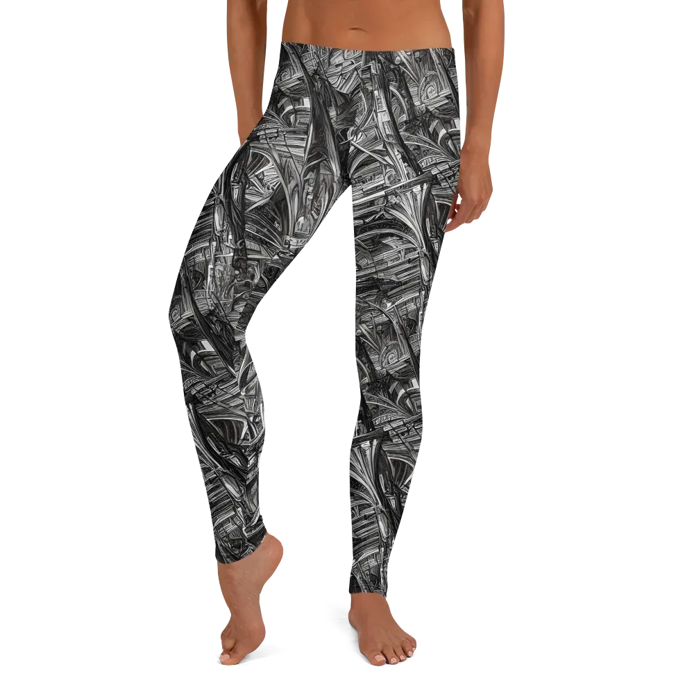 Gothic Whirlwind on Leggings — Front