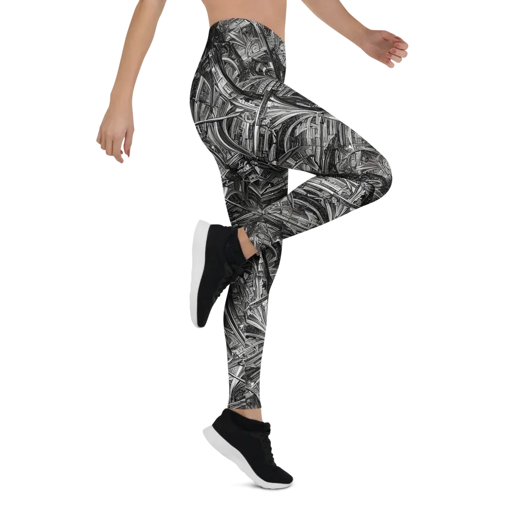 Gothic Whirlwind on Leggings — Right