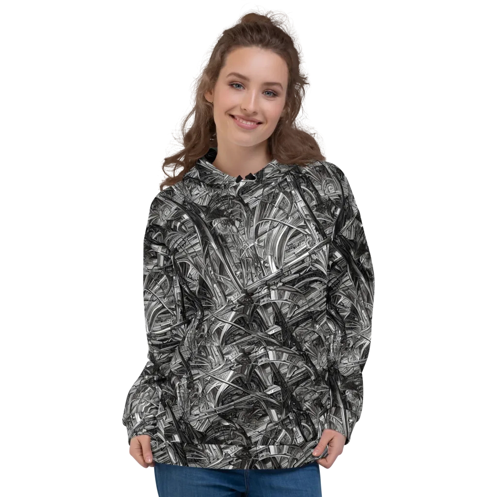 Gothic Whirlwind on Hoodie — Front
