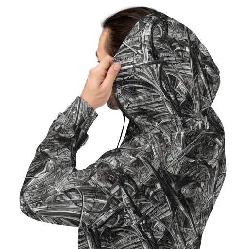 Gothic Whirlwind on a Hoodie