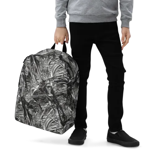 Gothic Whirlwind on a Minimalist Backpack