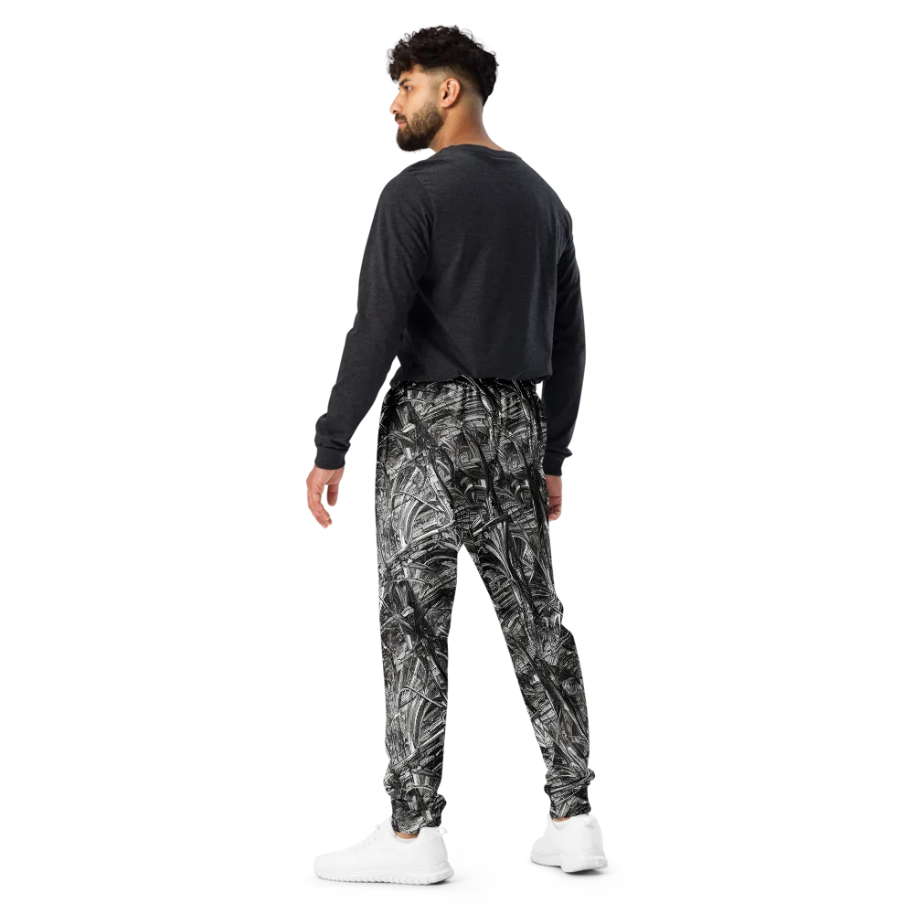 Gothic Whirlwind on Men's Joggers — Back