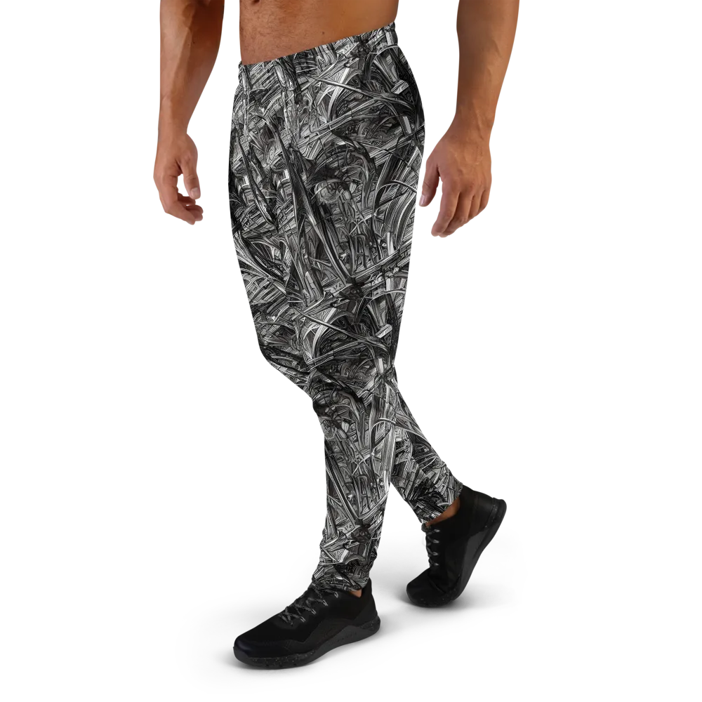 Gothic Whirlwind on Men's Joggers — Left