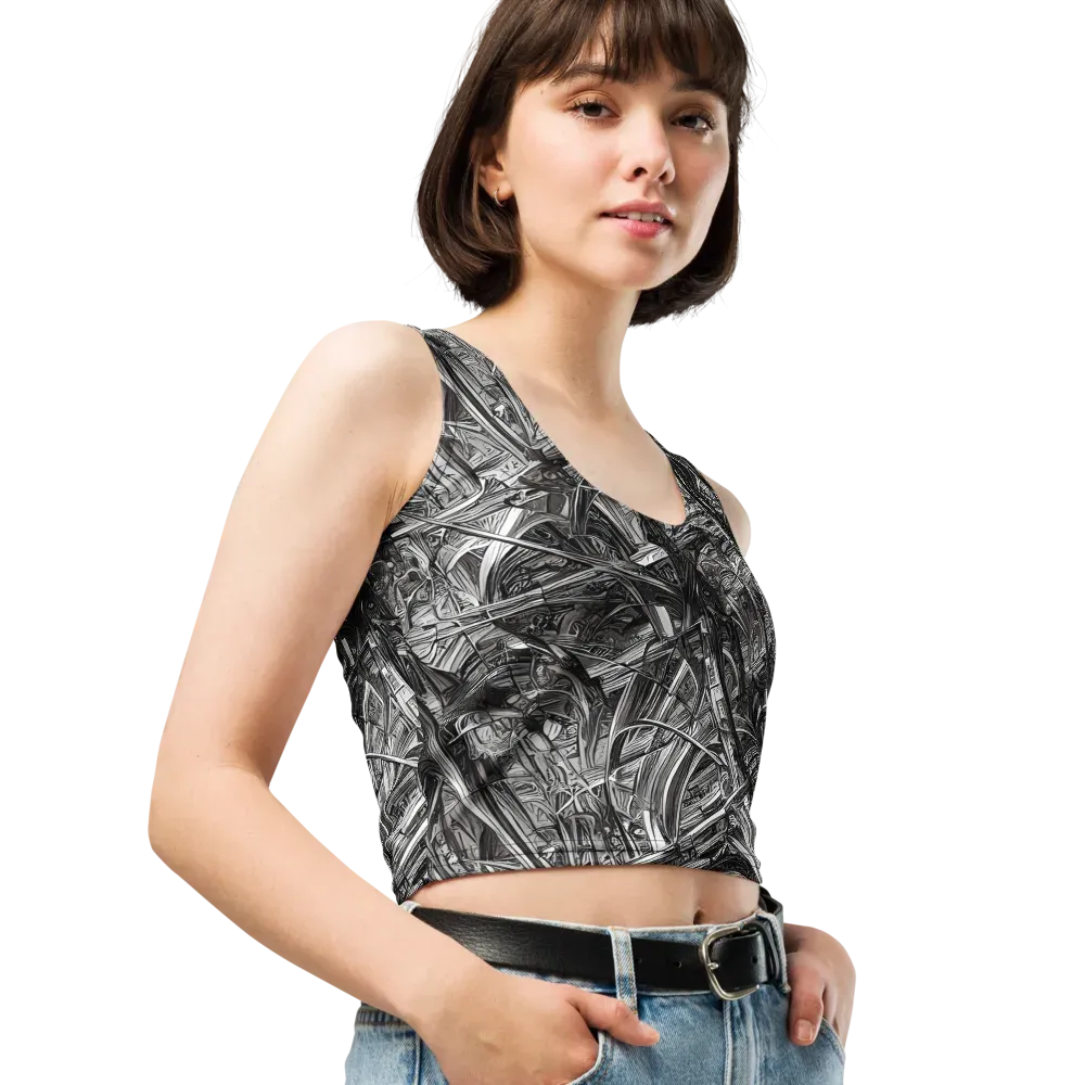 Gothic Whirlwind on Crop Top — Right Front