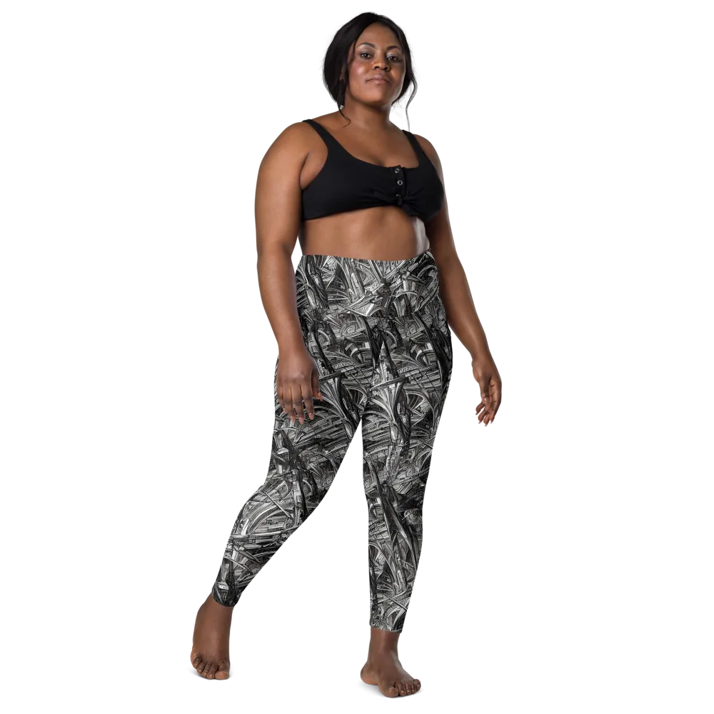 Gothic Whirlwind on Leggings with Pockets — Front