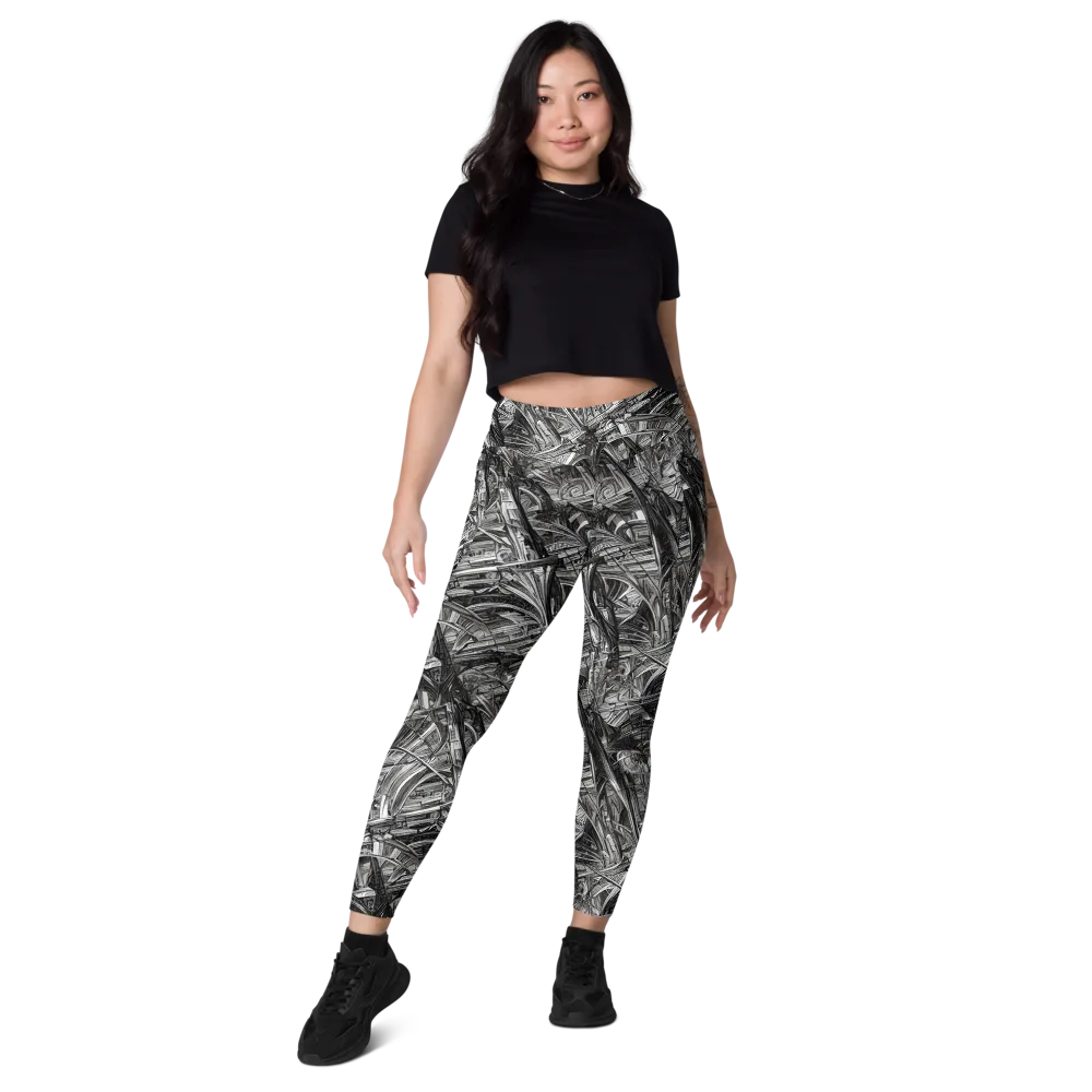 Gothic Whirlwind on Leggings with Pockets — Front
